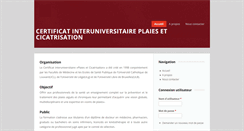 Desktop Screenshot of plaies-et-cicatrisation.be